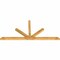 Ekena Millwork Saratoga Rough Sawn Timber Gable Bracket, Western Red Cedar, 108"W x 49"H x 4"D x 4"F, 11/12 Pitch GBW108X49X0404SAR00RWR - alternate 2